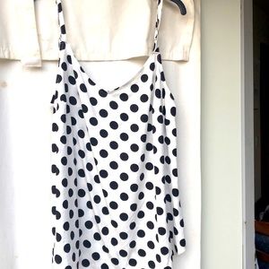 Women’s Dressy Tank size 2x Black/white